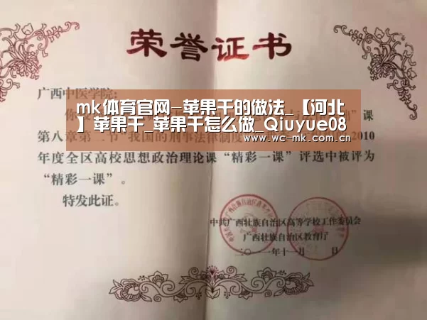 mk体育官网-苹果干的做法_【河北】苹果干_苹果干怎么做_Qiuyue0815的菜谱(图3) mk体育在线
